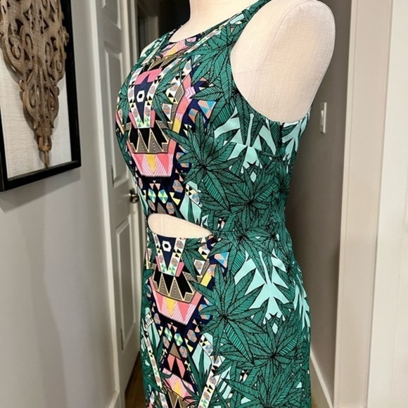 Mara Hoffman Multicolor and Multi Pattern Maxi Column Dress with Long Side Vents - Picture 4 of 16